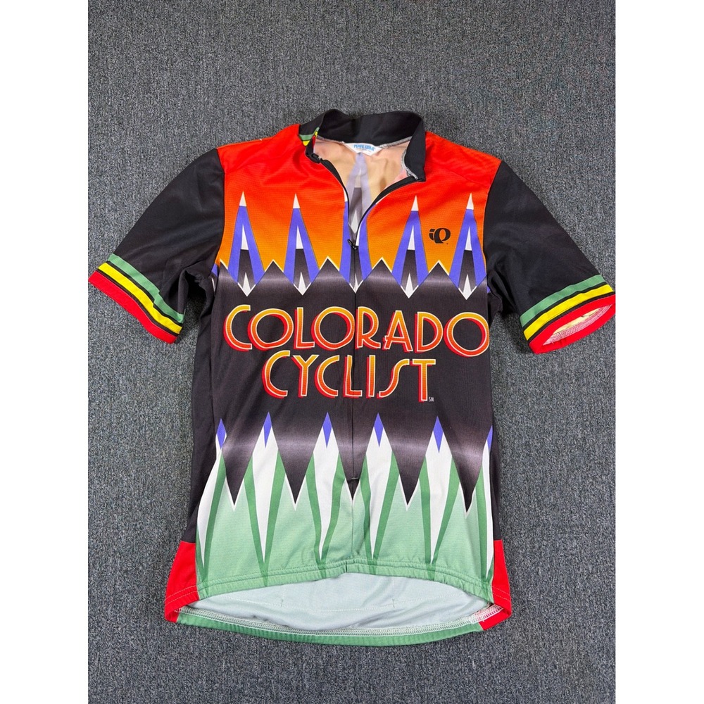 Pearl Izumi Colorado Cyclist Jersey Mens Medium Short Sleeve Multi Color USA